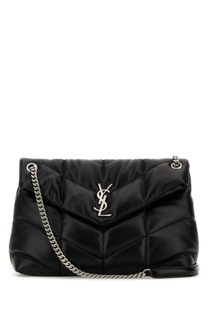 Saint Laurent Black Nappa Leather Medium Puffer Shoulder Bag