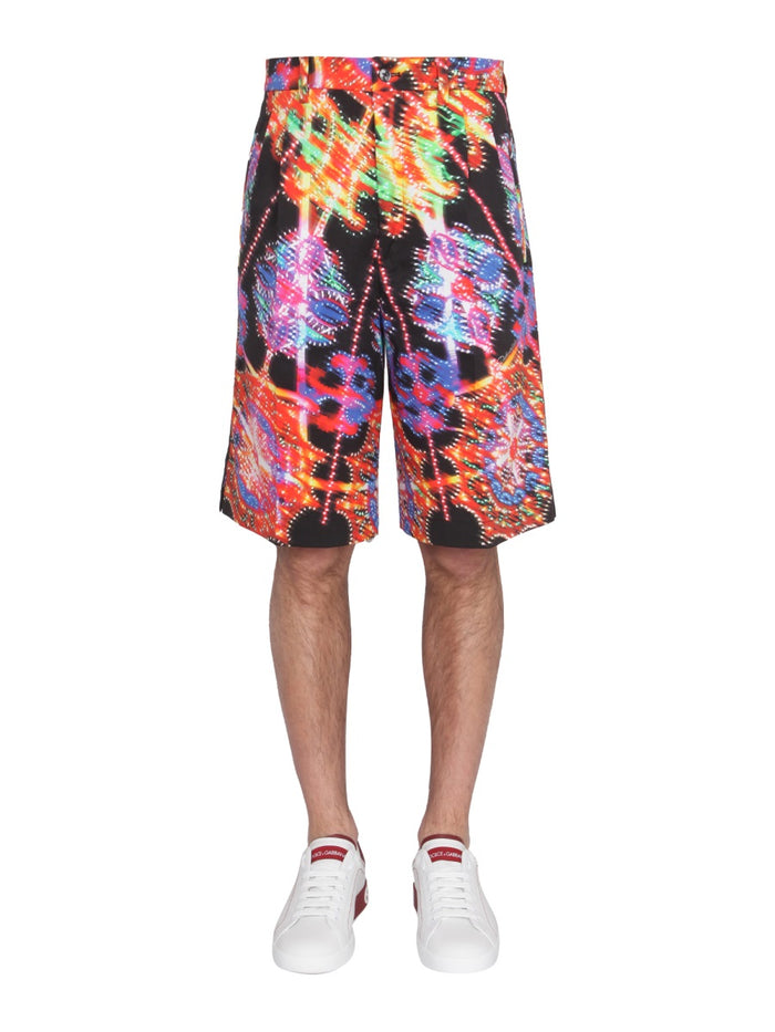 Dolce & Gabbana Bermuda With Luminary Print