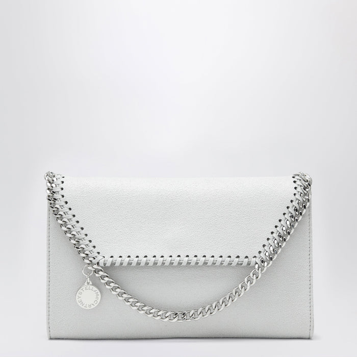 Stella Mccartney Pearl Grey Falabella Shoulder Wallet Bag