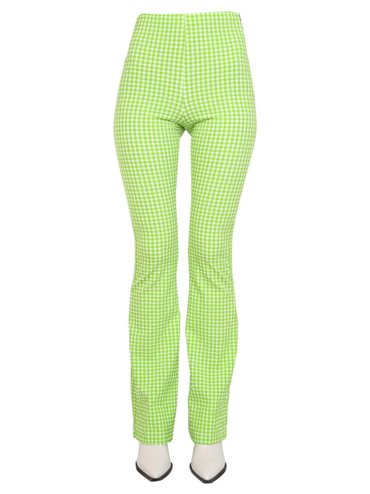 Msgm Plaid Pattern Pants