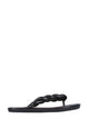 Red (V) Leather Slide Sandals