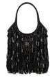 Miu Miu Embellished Fabric Handbag