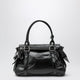 Miu Miu Medium Top-Handle Bag In Glossy Black Leather