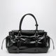 Miu Miu Large Top-Handle Bag In Glossy Black Leather