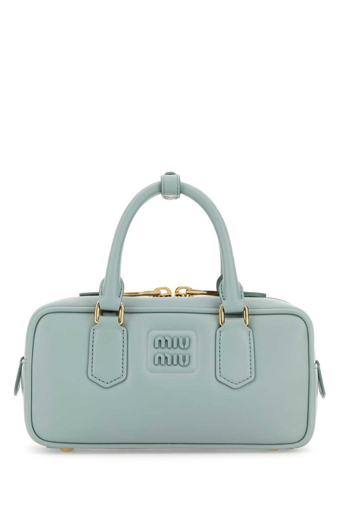 Miu Miu Powder Blue Leather Arcadie Handbag