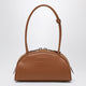 Miu Miu Beau Leather Bag In Cognac Color