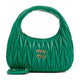 Miu Miu Mango Leather Miu Wander Matelassé Hobo Bag