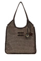 Miu Miu Brown Crochet Ivy Shopping Bag