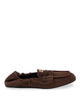 Miu Miu Ruches Suede Loafers