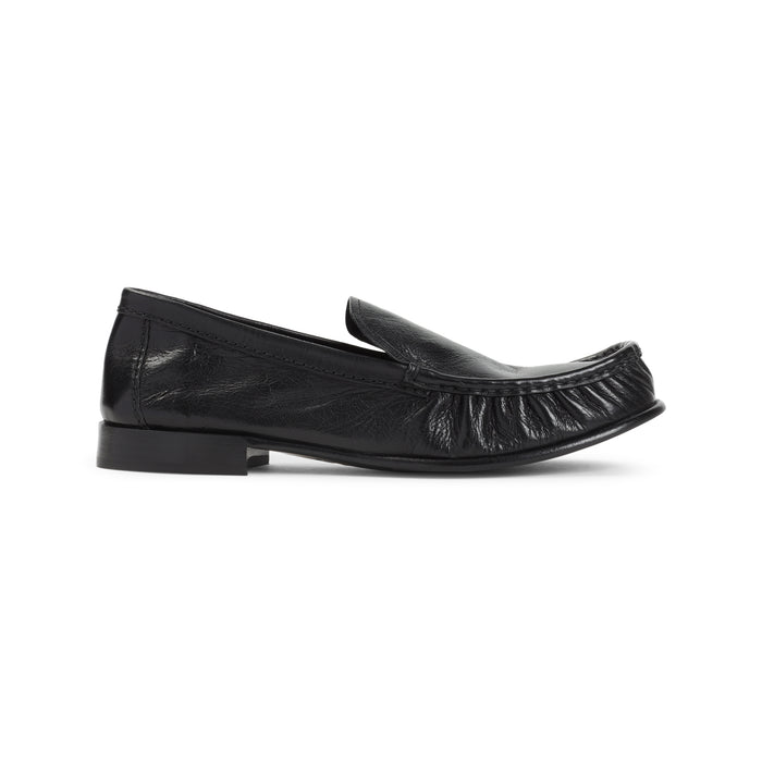 Miu Miu Black Leather Loafers