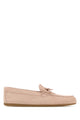 Miu Miu Pink Suede Loafers