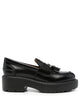 Miu Miu Black Leather Loafers