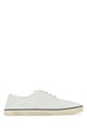 Miu Miu White Canvas Sneakers