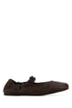 Miu Miu Dark Brown Nappa Leather Ballerinas