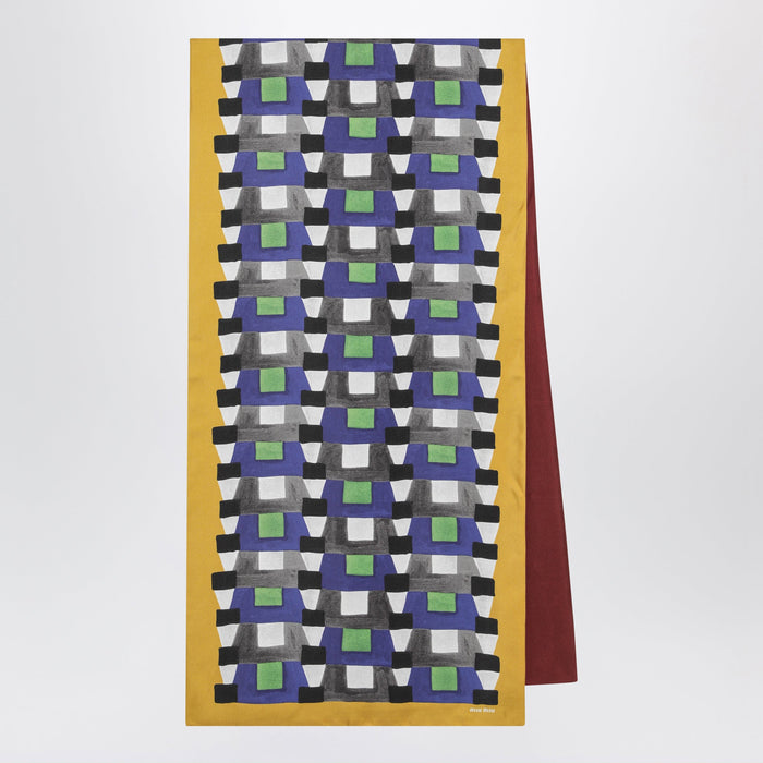 Miu Miu Printed Silk Foulard
