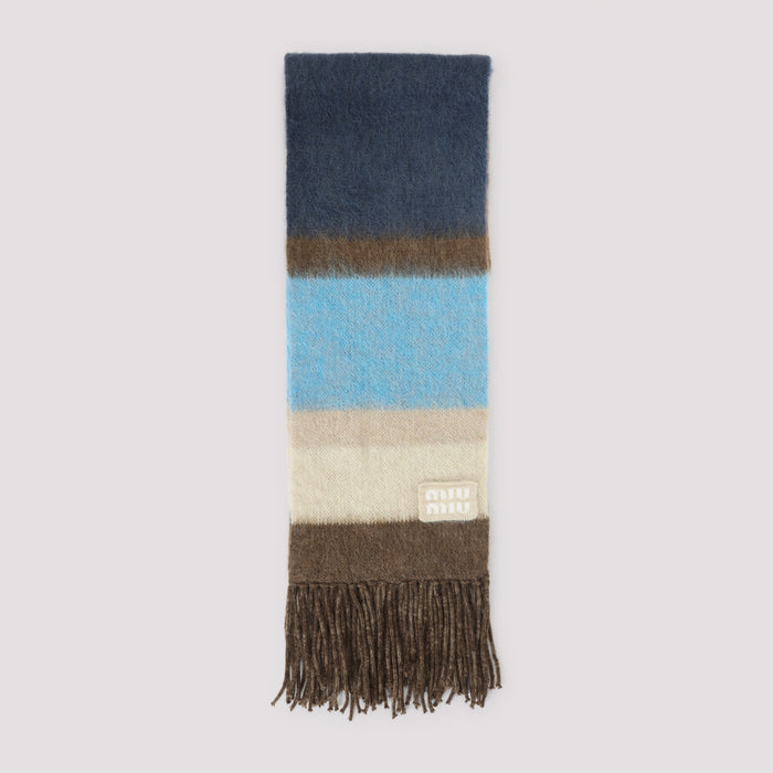 Miu Miu Wool Scarf With Fringes