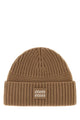 Miu Miu Camel Wool Blend Beanie Hat
