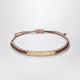 Miu Miu Brown/Sand Beige Braided Cord Bracelet