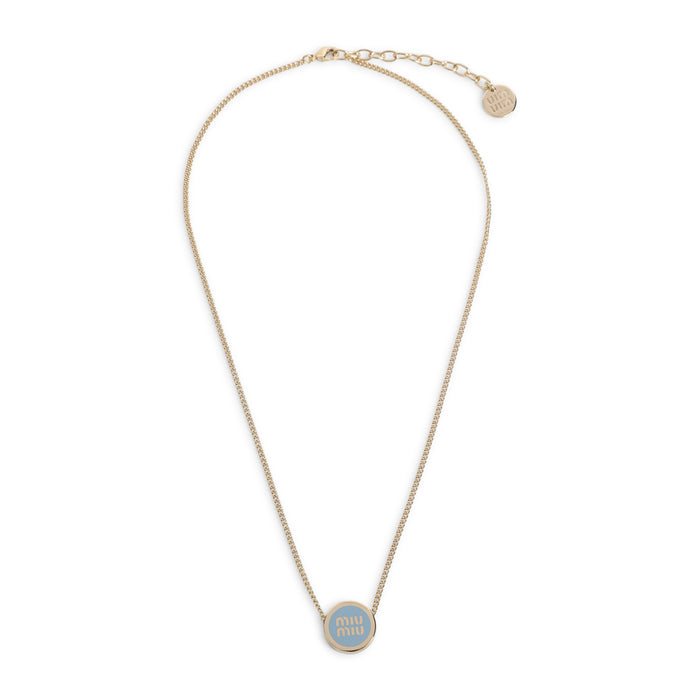 Miu Miu Celeste Brass Necklace