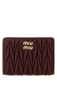 Miu Miu Burgundy Leather Wallet