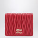 Miu Miu Red Matelassé Nappa Wallet