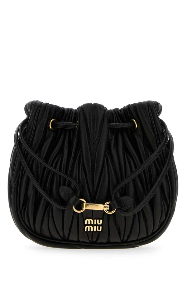 Miu Miu Black Lamb Leather Pouch