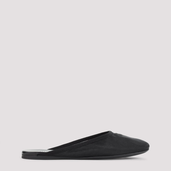 Miu Miu Black Mesh Slippers