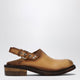 Miu Miu Foule Sabot In Leather, Tan Color