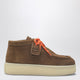 Miu Miu Platform Ankle Boots In Cinnamon Suede