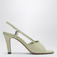 Miu Miu Pistachiocolored Ayers Slingback Sandals