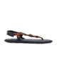 Miu Miu Miu Miu Riviere Cord And Leather Thong Sandals