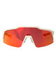 100% Soft Tact Off White - Hiper Red Multilayer Mirror Lens Acetate Sunglasses