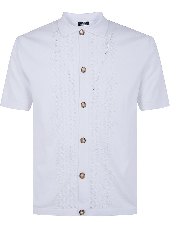 Barba Napoli Cotton Drawn Shirt