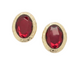 Self-Portrait Red Copper Earrings