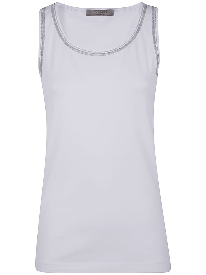 D.exterior Cotton Jersey Tank Top