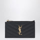 Saint Laurent Black Quilted Cassandre Card Holder