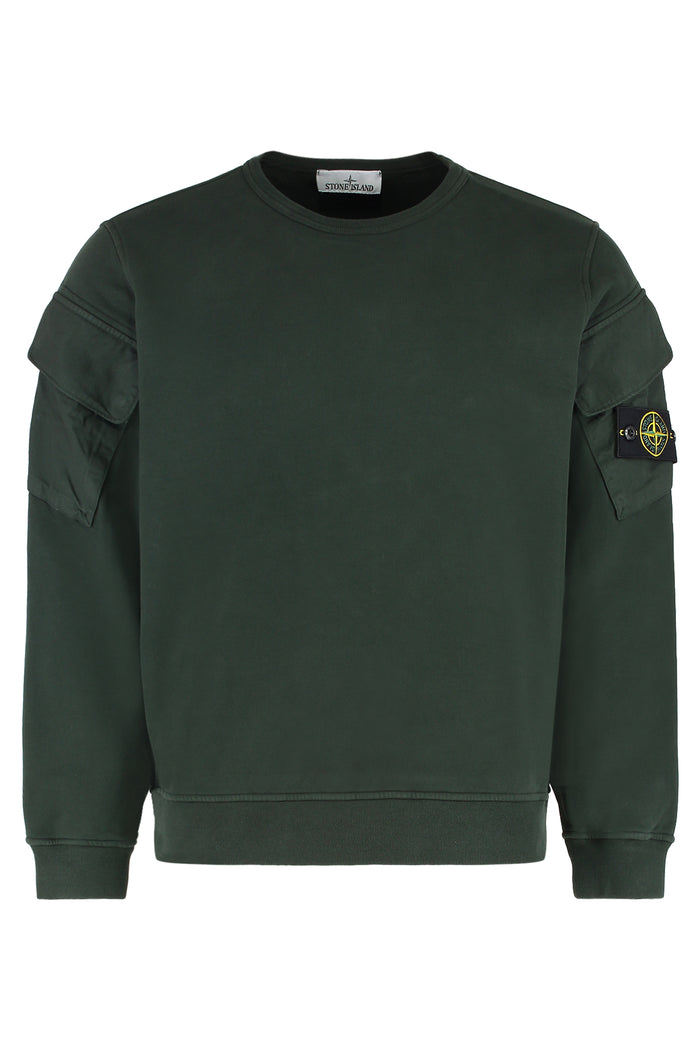 Stone Island Cotton Crew-Neck Sweatshirt