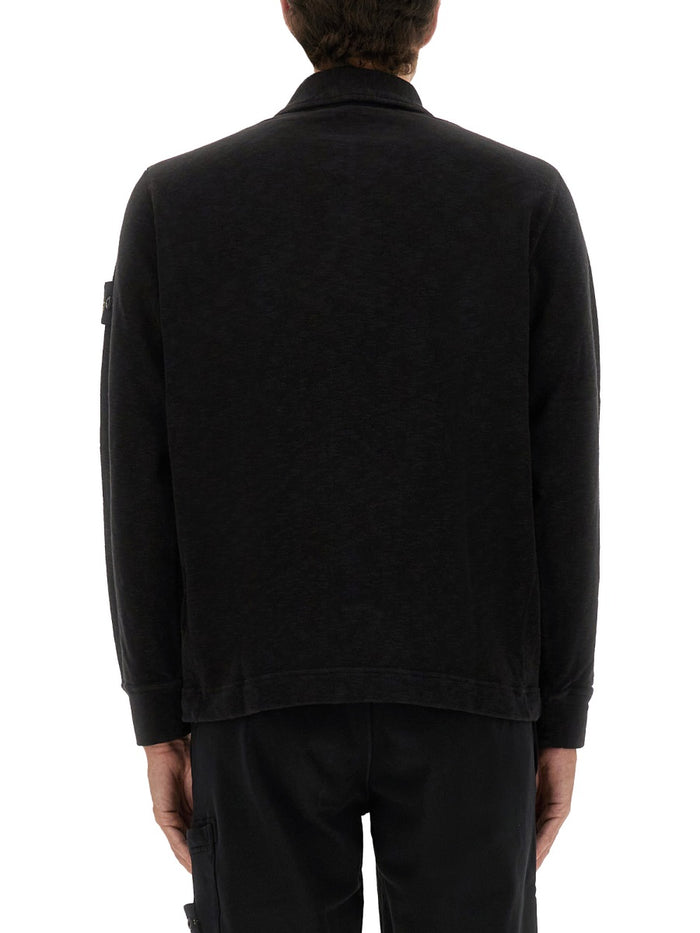 Stone Island Black Polo Shirt