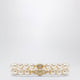Vivienne Westwood Gold Orb Tworow Bracelet With Pearls