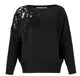 D.exterior Black Wool Sweater