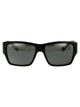 Maui Jim Grey Kaolu Shiny Black Acetate Sunglasses