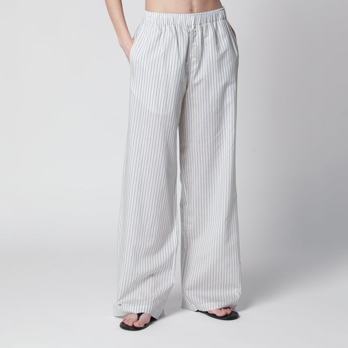 Róhe Silk Striped Pajama Trousers