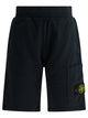 Stone Island Kids Blue Cotton Shorts
