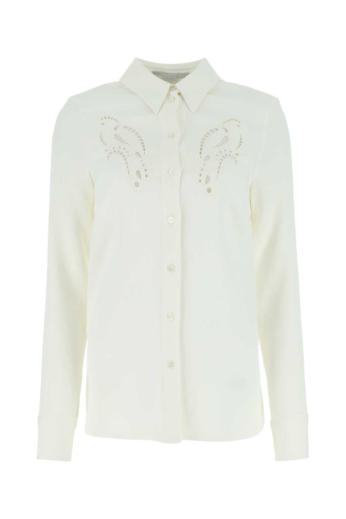 Stella Mccartney Ivory Stretch Viscose Shirt