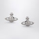 Vivienne Westwood Farah Earrings In Platinum