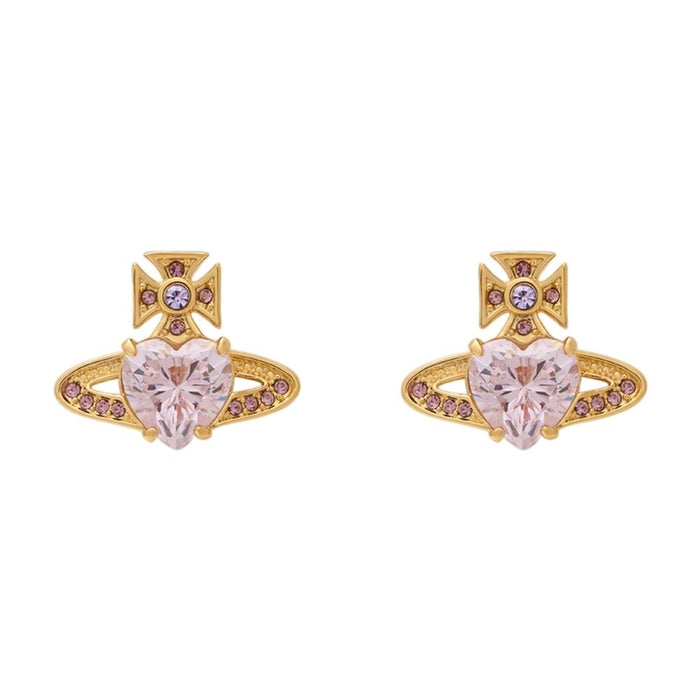 Vivienne Westwood Ariella Earrings -  - Metal - Pink