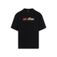 Martine Rose Black Cotton Short Sleeves Oversized T-Shirt