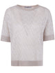D.exterior Z-Line Lux Short Sleeves Round Neck Sweater
