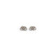 Balenciaga Silver Bb Stud Xs Brass Earrings