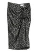 Stella Mccartney  Gonna Midi Leopardata Con Nodo